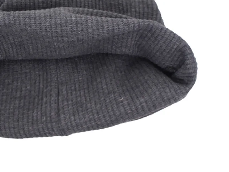 Бренд Skullies Beanies мужские зимние шапки для женщин вязаная шапка мужская Famale Gorro теплая шапка однотонная Beany Мужская зимняя шапка