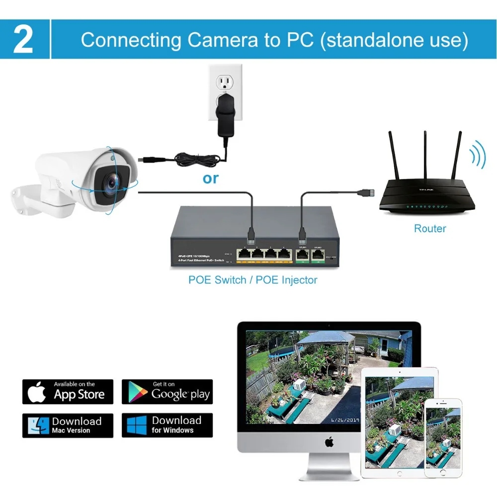 UniLook открытый 2MP/5MP пуля POE PTZ IP камера 4x/10x оптический зум HD PTZ камера системы безопасности Onvif Всепогодный ИК 80 м H.265