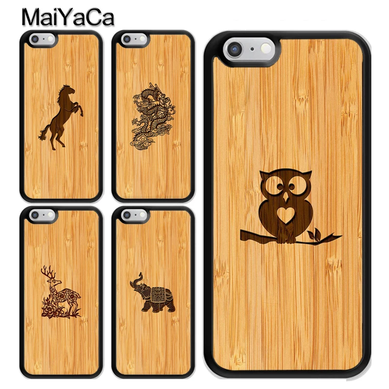 Owl Animal Bamboo Pattern Print Case For iPhone 13 Pro Max 12 Mini 11 MAX X XR XS SE 2020 6S 7 8 Plus Cover | Мобильные телефоны и