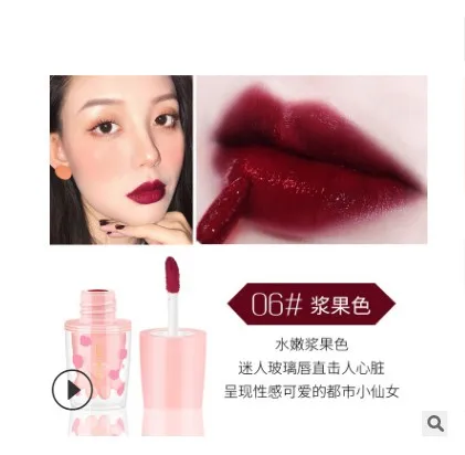 1 шт. блеск для губ глазурь водостойкая стойкая матовая губная помада бархатный