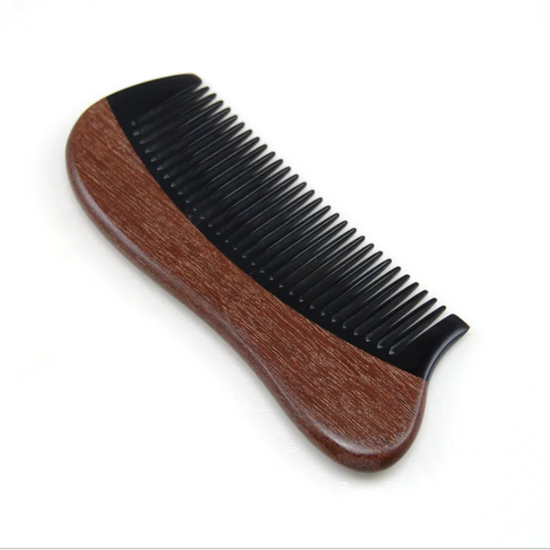 

Handmade Ox Horn Brown Sandalwood Fragrant Comb Wooden Handle Combs Hair Care Accessories Hair Styling Tools