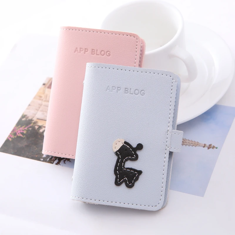 APP BLOG Brand Cute Cartoon Deer Passport Cover Clip Document Bag Women Card Holder Case Wallet For Child Girl Friend Gift 2019