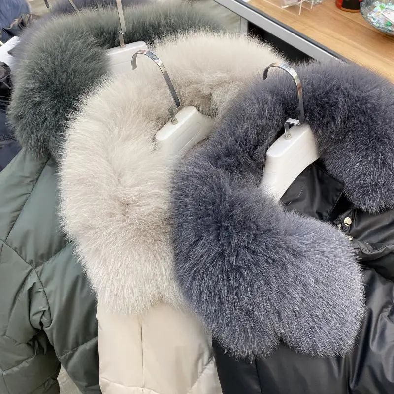 

Plus Size Fox Fur Collar Women Winter Coat Fashion Parkas Thicken Down Cotton Autumn Winter Jacket Women Warm Winter Parka C6582