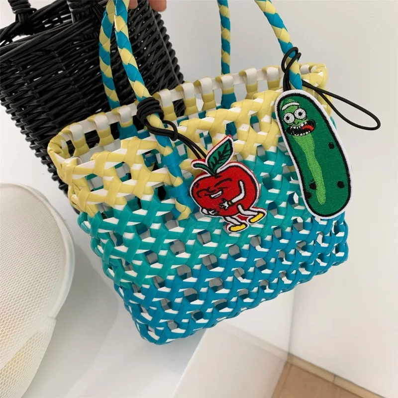 Ниша дизайн мультяшный кулон Русалка сумки Подвески уникальные яблока огурец вышивка маленький кулон Корейский Японский Прямая поставка