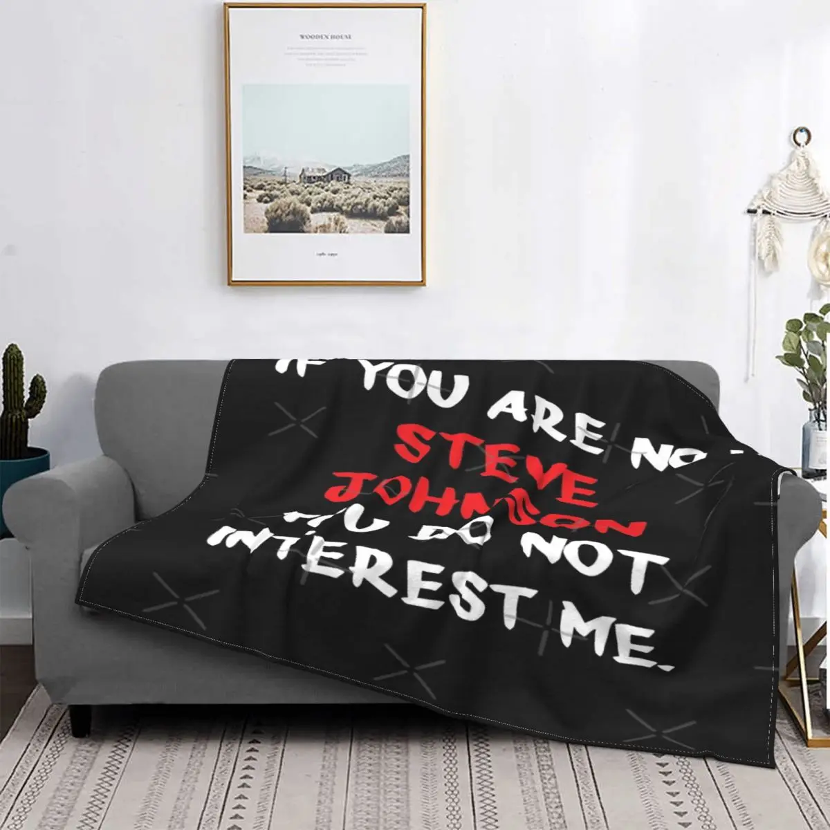 

If You Not-Manta a cuadros para niños, cobertor de ropa de cama, colcha de Steve Johnson