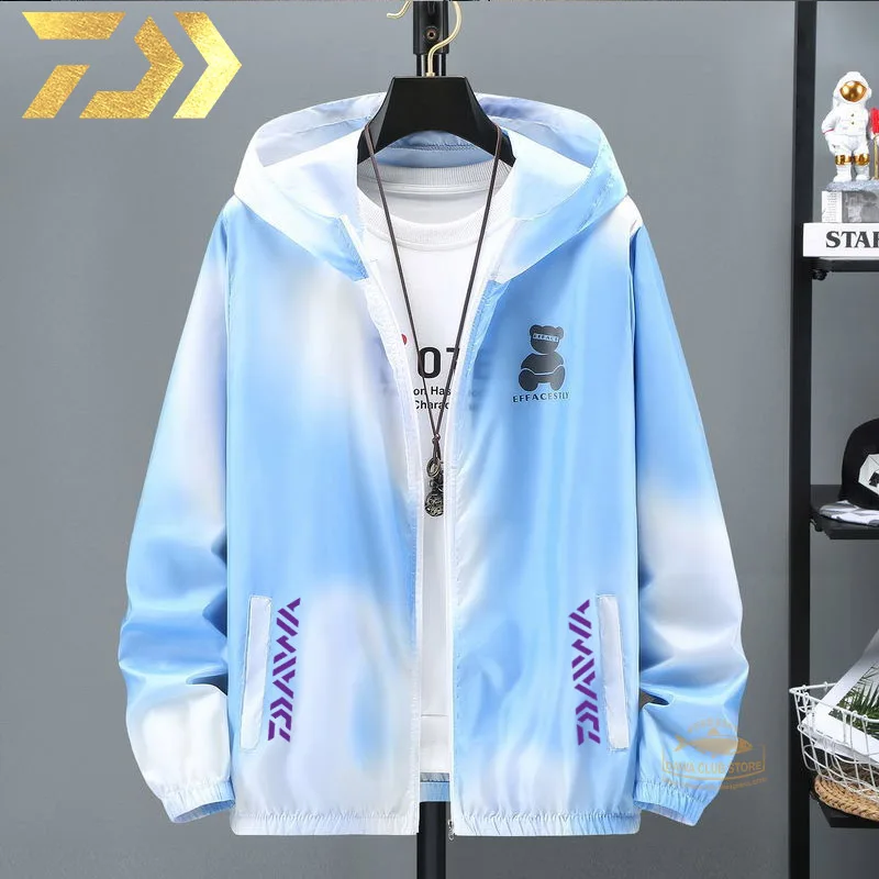 

2021 DAWA Fishing Jacket Outdoor Cycling Sun Protection Jacket Breathable Coat Camping Anti-UV DAIWA Fishing Waterproof Jacket