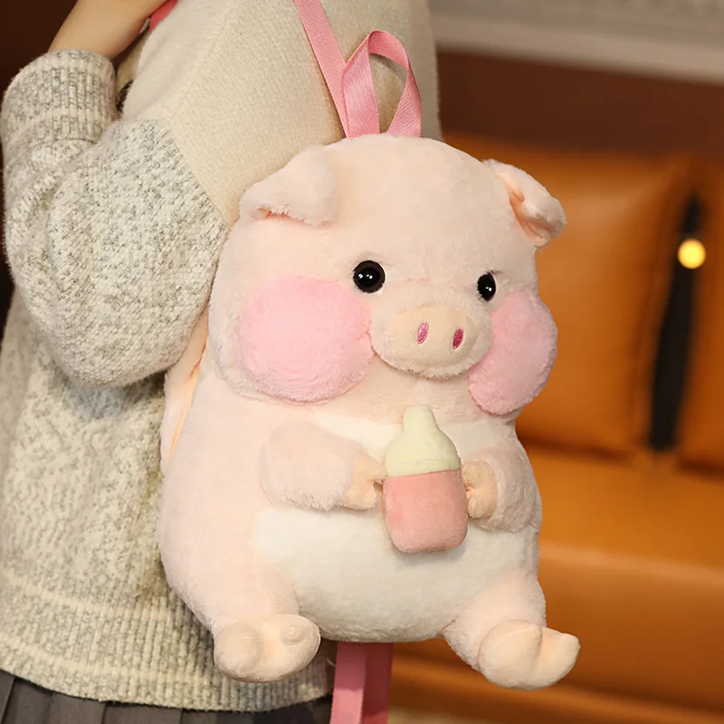 

30-35CM Cartoon Plush Pink Pig Hand Warmer & Backpack& Warm Feet Dolls Stuffed Soft Lovely Pig Pillow Baby Nice Birthday Gift