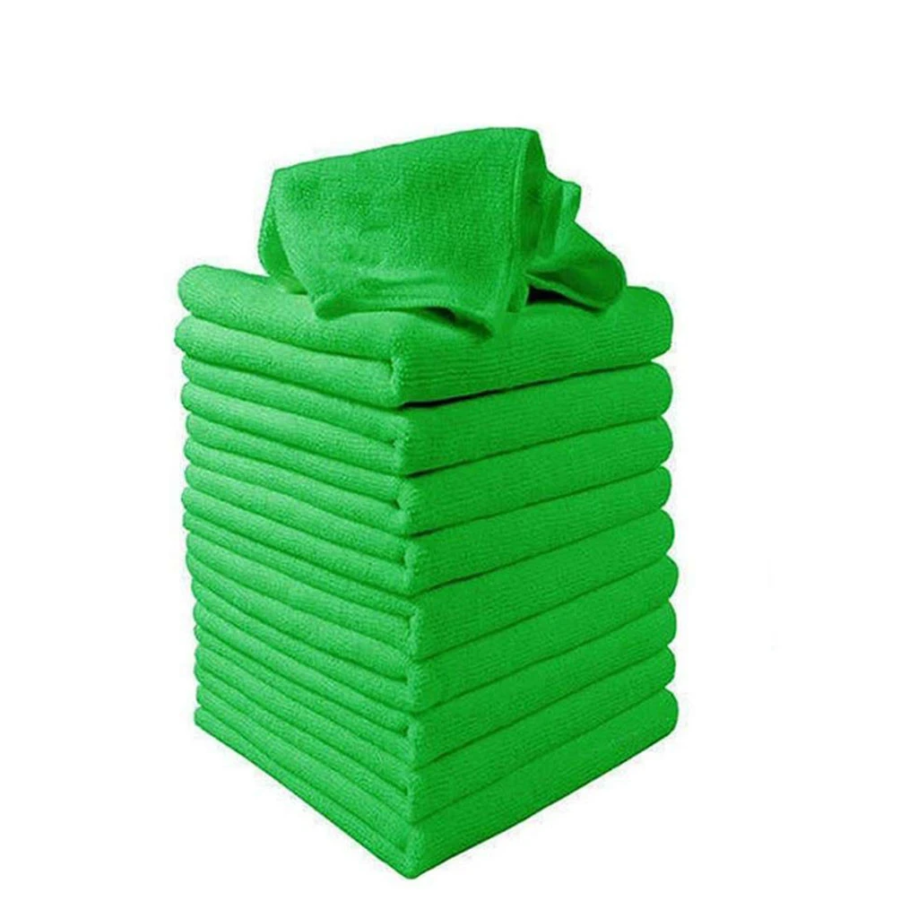 10Pcs Microfiber Car Wash Towel Soft Cleaning Auto Care Detailing Cloths Duster 25x25cm cleaning kits jy31 | Автомобили и