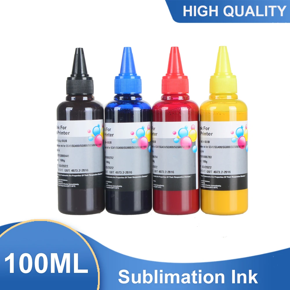 

4 pcs Sublimation Ink For SAWGRASS Virtuoso SG400 SG800 SG500 SG1000 And RICOH GC41 Printers Used For Mug Cup/T-shirt etc