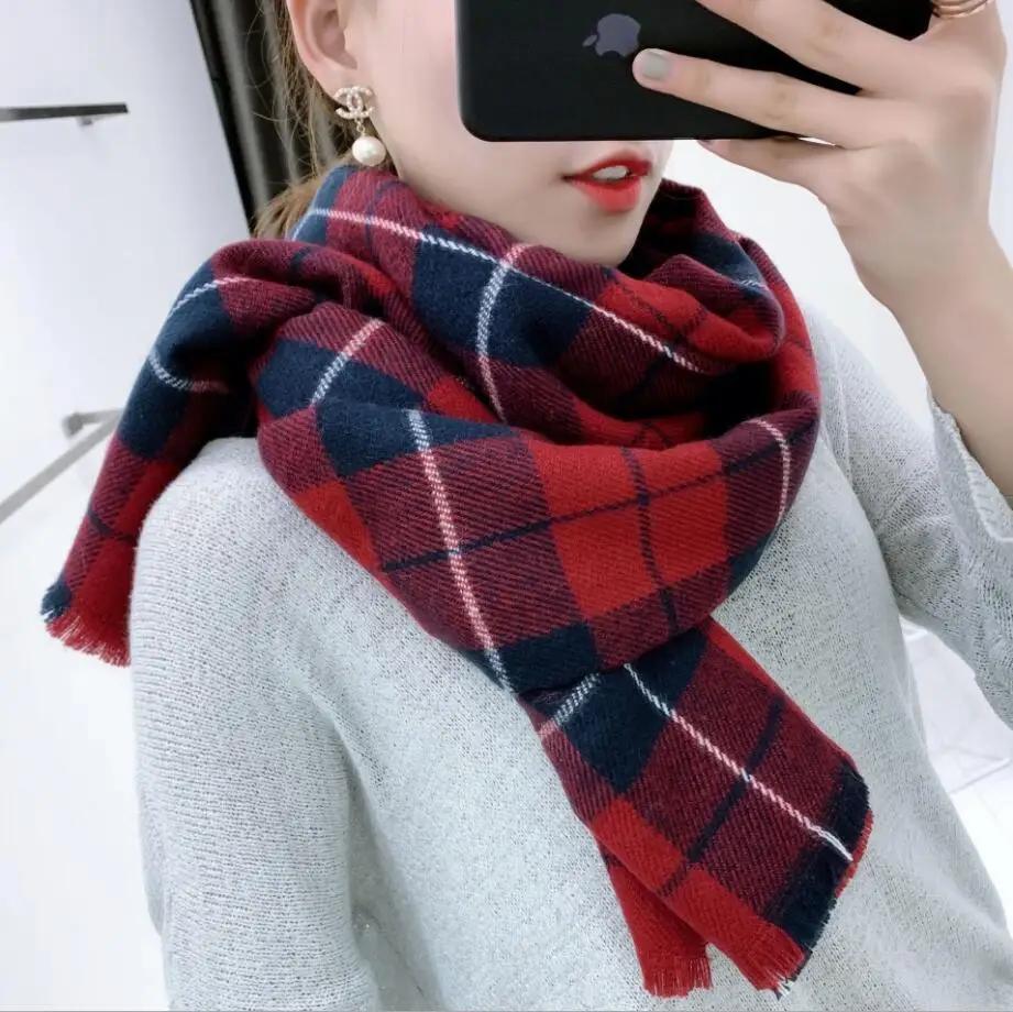 color 30 Женский шарф grueso шаль caliente bufanda grande chal mujeres envolturas Винтаж Polar a prueba de viento chal шарфы 140*140 см - Цвет: color 30