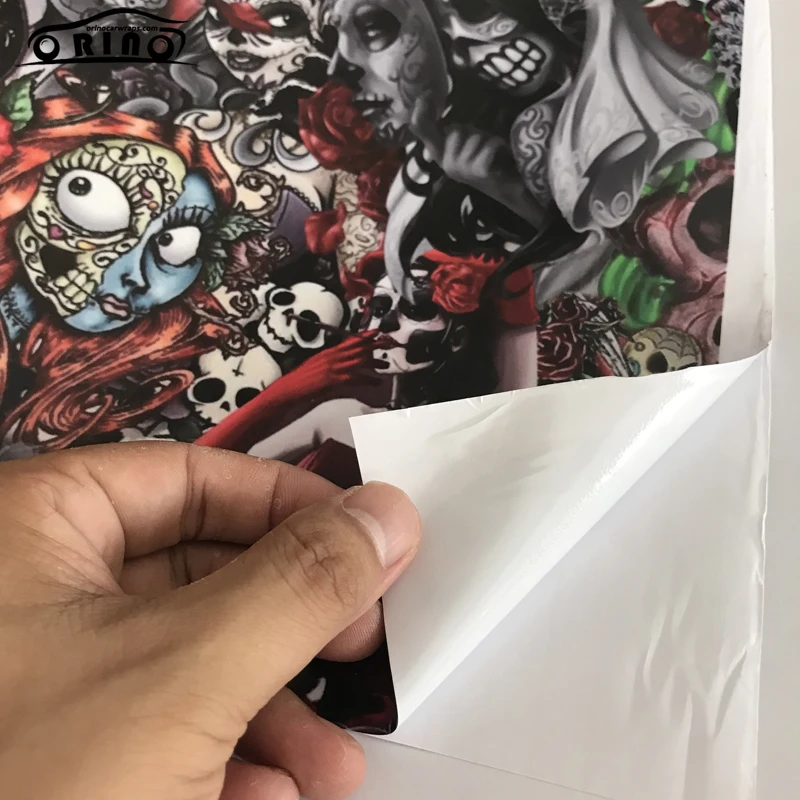 

10/20/30/40/50x152cm Sugar Skull Sticker Bomb Sheet JDM EURO DRIFT Laptop Motorbike Car Wrap Foil Decal