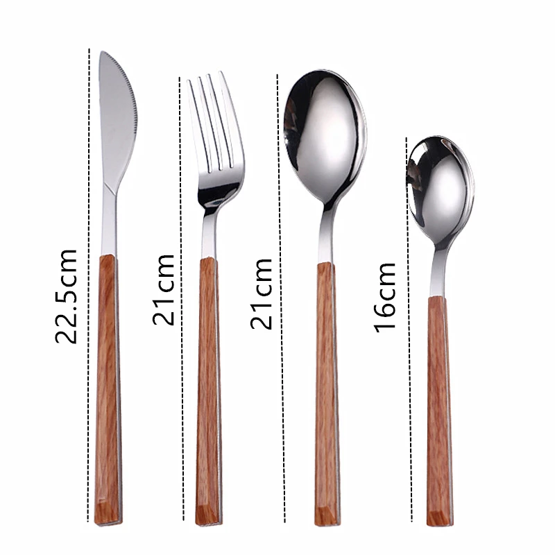 Набор столовых приборов из нержавеющей стали набор посуды для стейка серебряная