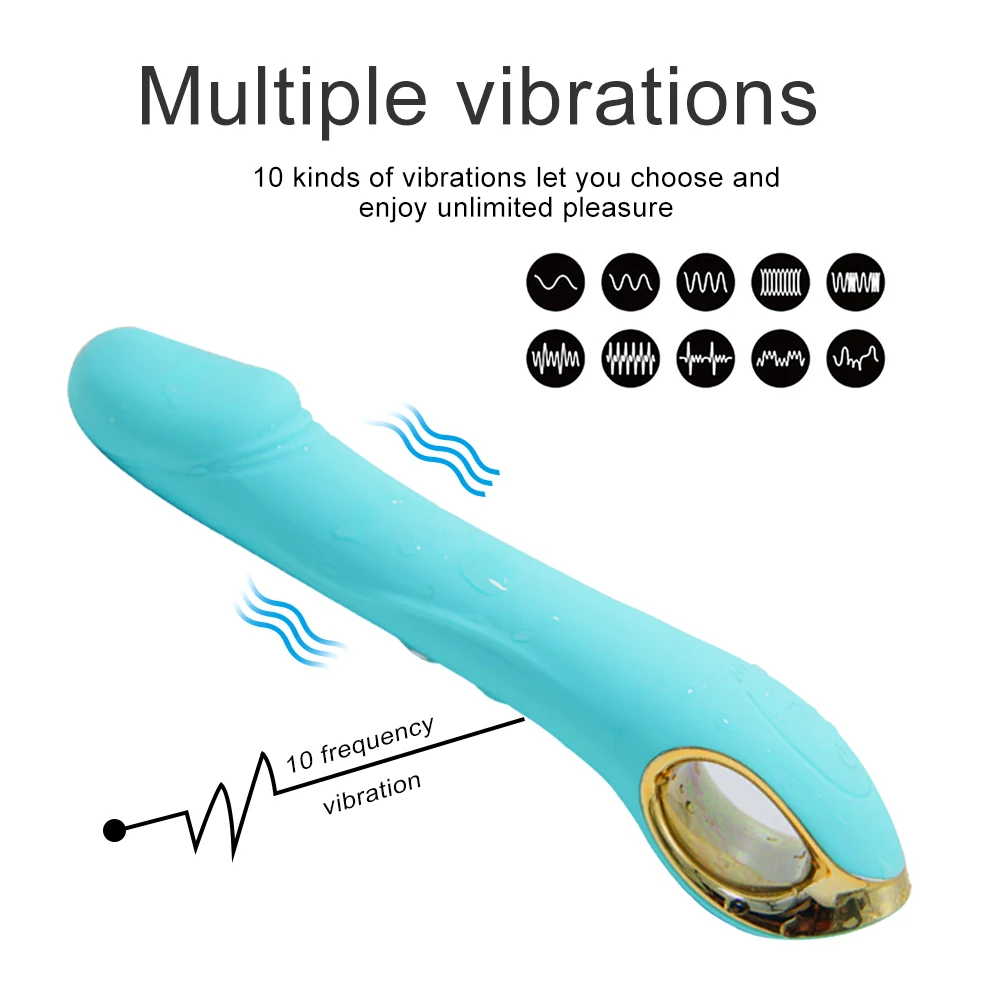 Фаллоимитатор вибратор для женщин точки G волшебный AV палочка 10 скоростей