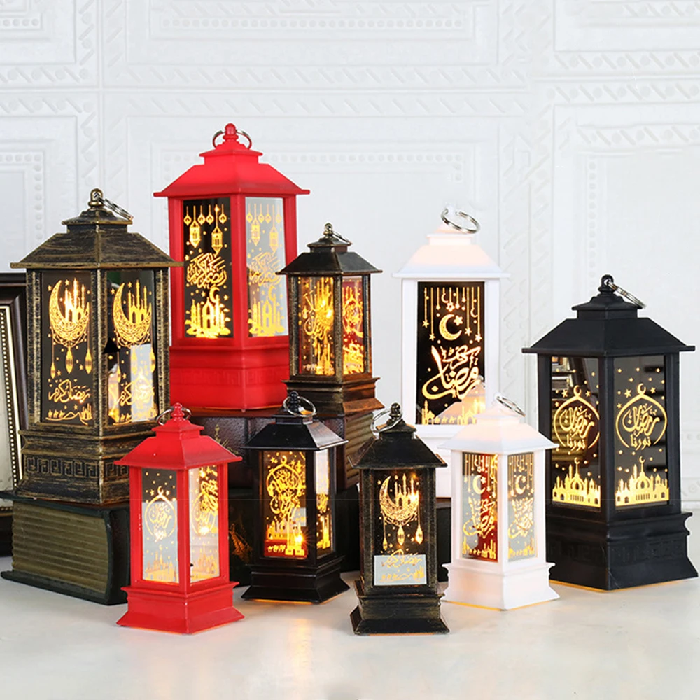 

Wind Light Ramadan Decoration Light Ramadan Lantern Party Lantern Decor Gift Plastic Transparent Retro Beautiful