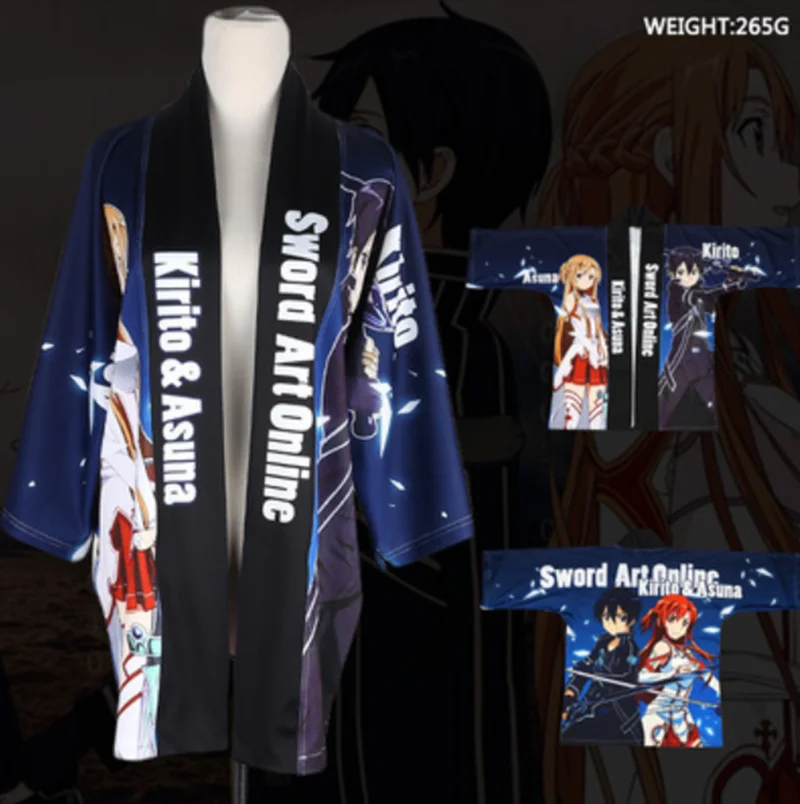 

Кимоно для косплея для мужчин и женщин Yuuki Asuna, цветное кимоно для фанатов аниме «Искусство Онлайн» киригая, казуто, асуки, Асуна, костюм для к...