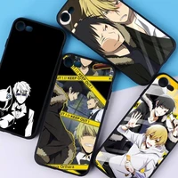 yndfcnb anime durarara phone case for iphone 11 12 13 mini pro xs max 8 7 6 6s plus x 5s se 2020 xr cover