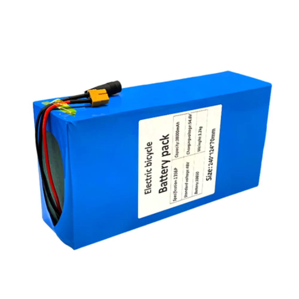 

2021 Newest 48V 38ah 13s6p Lithium Battery Pack 2000W E-bike Electric Bicycle Batteries48v 38000mAh with 50A BMS