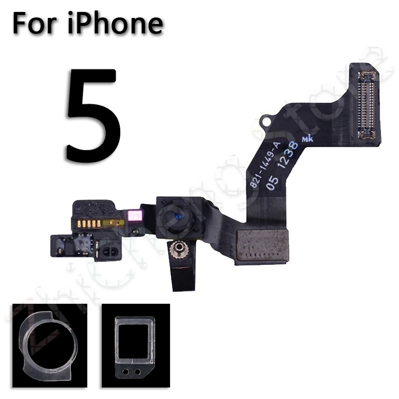 Фронтальная камера для iPhone 5 5S SE 5C 6s 6 7 8 Plus фронтальная камера датчик приближения гибкий кабель с микрофоном - Цвет: For iPhone 5