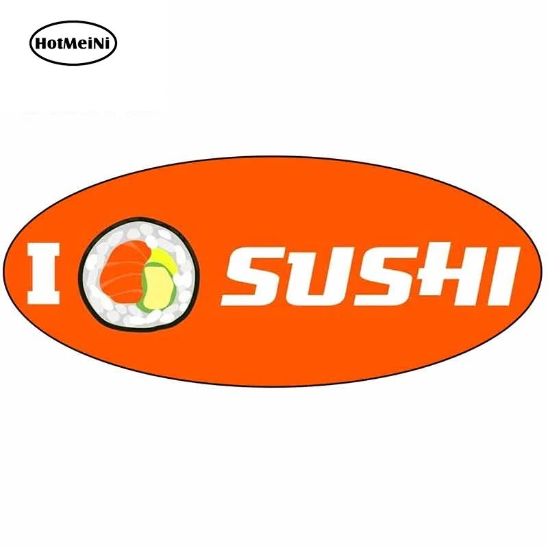 

HotMeiNi 13 см x 5,7 см для I Love суши рулон сердца Сделай Сам мотоциклетные автомобильные наклейки Водонепроницаемая наклейка подходит для RV автомо...