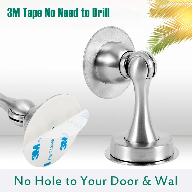 Дверной ограничитель из нержавеющей стали дверная ручка магнитная наклейка