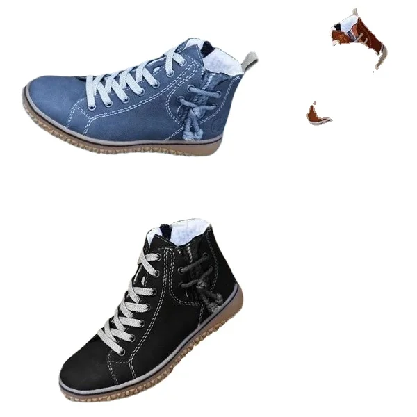 

2022 новые стильные зимние ботинки, женские ботинки Martin на плоской подошве, зимние короткие ботинки из хлопка, Женская хлопковая обувь