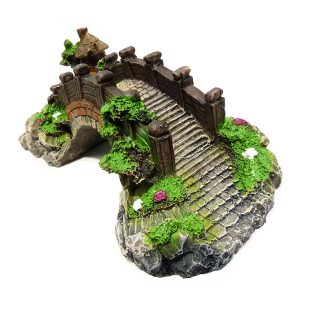 Аквариумный винтажный декоративный мост Ландшафтные украшения павильон