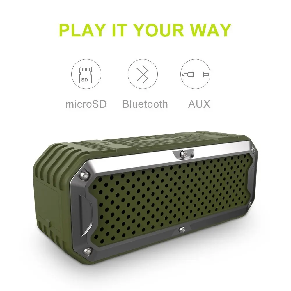 ZEALOT S6 наружная мощная Колонка Bluetooth бас водонепроницаемый звук бомба портативные bluetooth-динамики Hifi стерео аудио сабвуфер