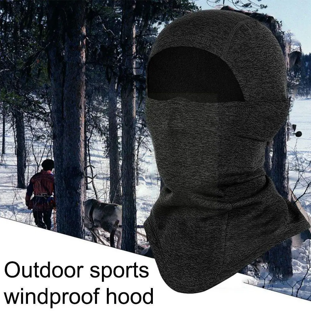 

1 Pcs Winter Breathable And Warm Headgear Stretch Velvet Adjustable Wind Windproof Face Buckle Headgear Cycling K4b9