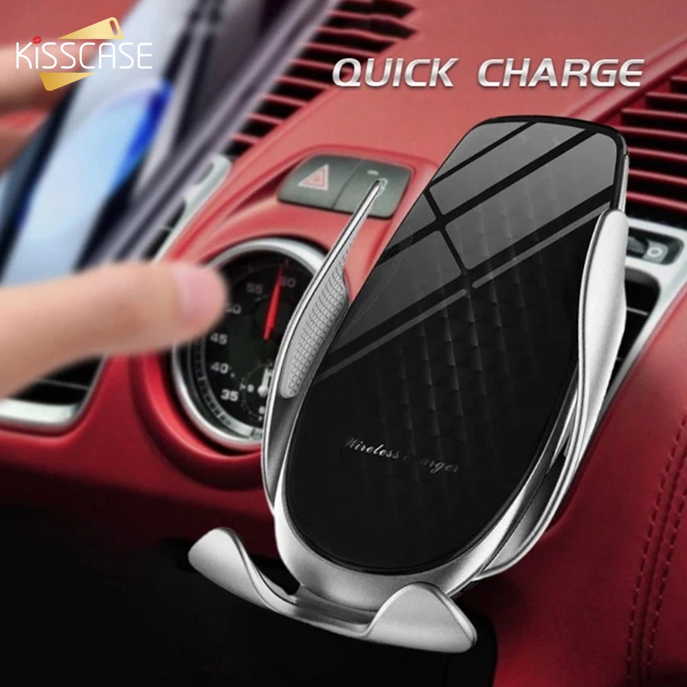 Автомобильное беспроводное зарядное устройство KISSCASE с автоматическим зажимом