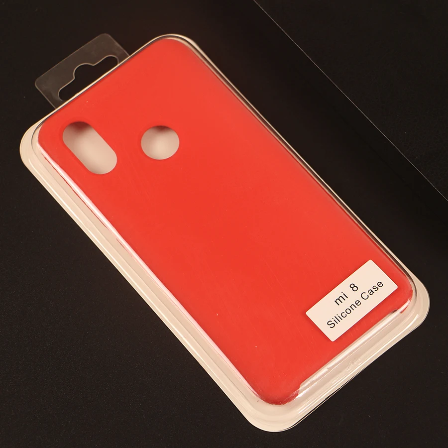 Red Официальный жидкий силиконовый чехол для Xiao mi Red mi Note 7 6 5 K20 Pro S2 mi 9T 9 8 SE 9 8 SE Max 3 A2 Lite Pocophne F1 - Цвет: Red