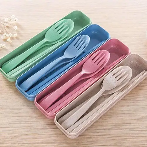 3 шт./компл. портативная Посуда Столовые приборы столовая вилка палочки 2020 | Дом и