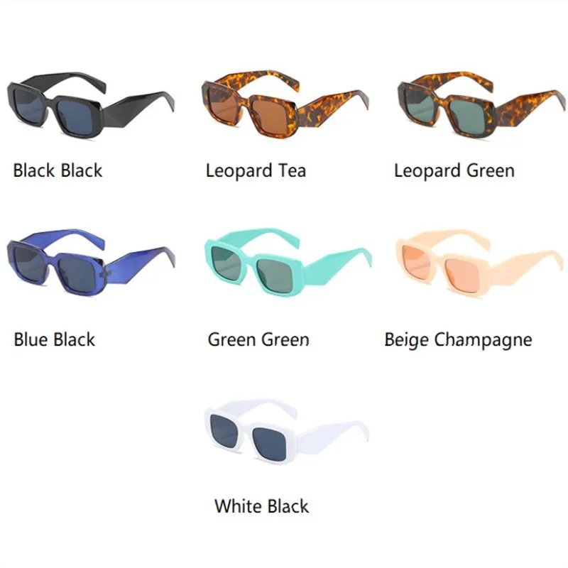 

Vintage Luxury Brand Seay Designer Sunglasses For Women 2021 New Fashion Small Square Eyewear Elegant Trend Leopard Big Shades