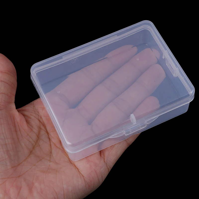 

Hot! Multipurpose Transparent Plastic Storage Clear Square Box 9cm*6.5cm*3cm