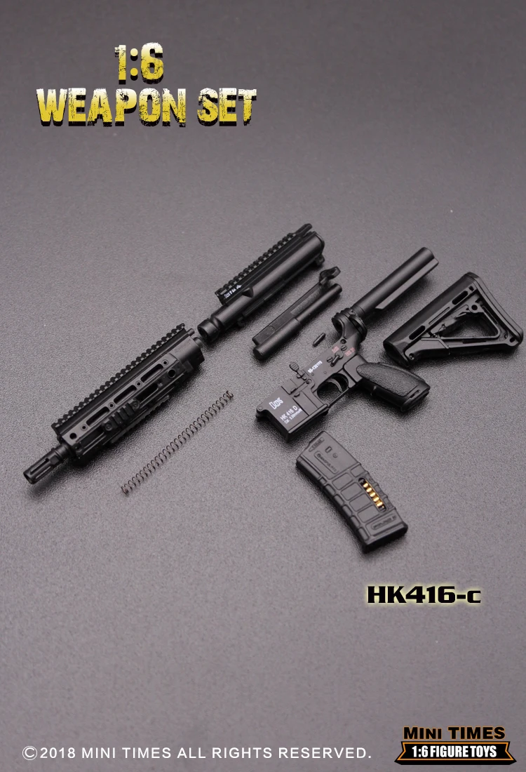 1/6 весы мини-игрушки 1/6 HK416 серии M4 винтовка оружие Модель игрушки для 1" фигурки аксессуары коллекции игрушки