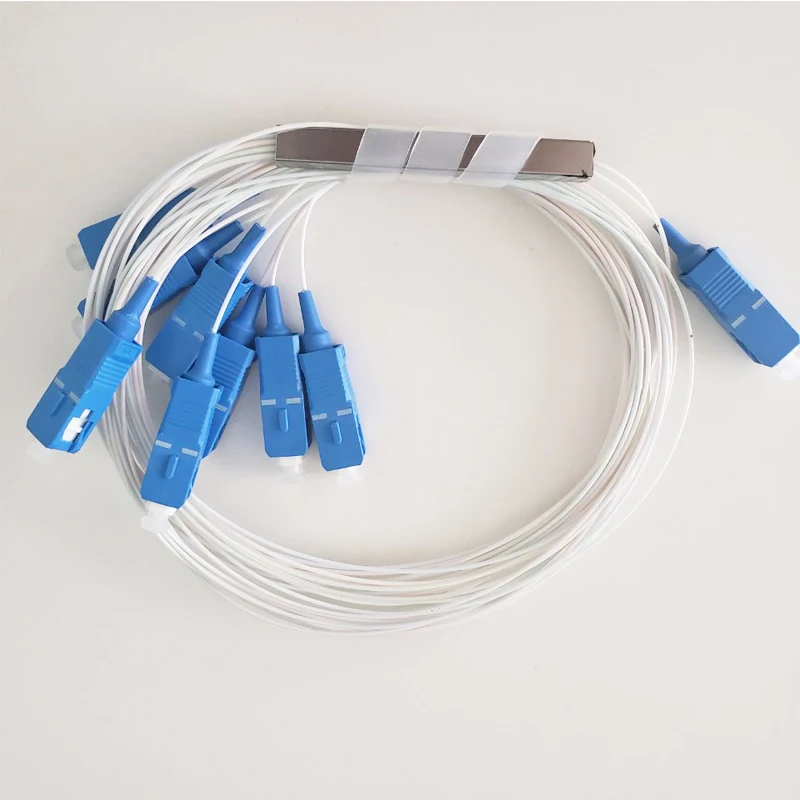 Оптоволоконный ПВХ ПЛК Сплиттер FTTH fttx 10 шт. SC UPC 1x16 сплиттер|Детали устройств