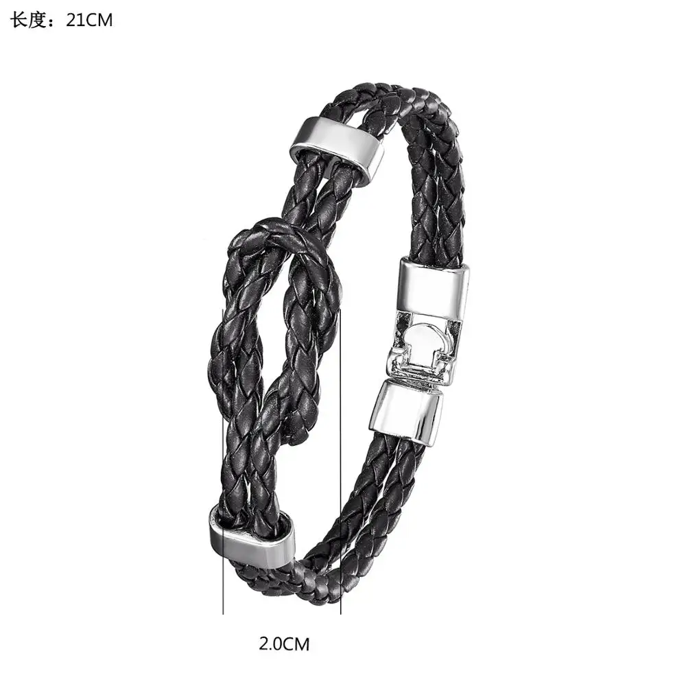 Кожаный браслет для выживания с высококачественными наручники из сплава пряжкой