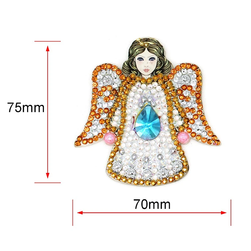 5D DIY Алмазная картина брелок мультфильм животное Ангел Кулон вышивка крестиком