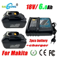 18v 6000mah rechargeable li ion battery replacement for makita 18v power tools lxt bl1860 1850 1840 1830 1845 1820 battery