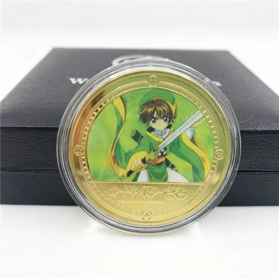 5 дизайнов Классические Японские Аниме карты-капторы-Сакура позолоченные монеты