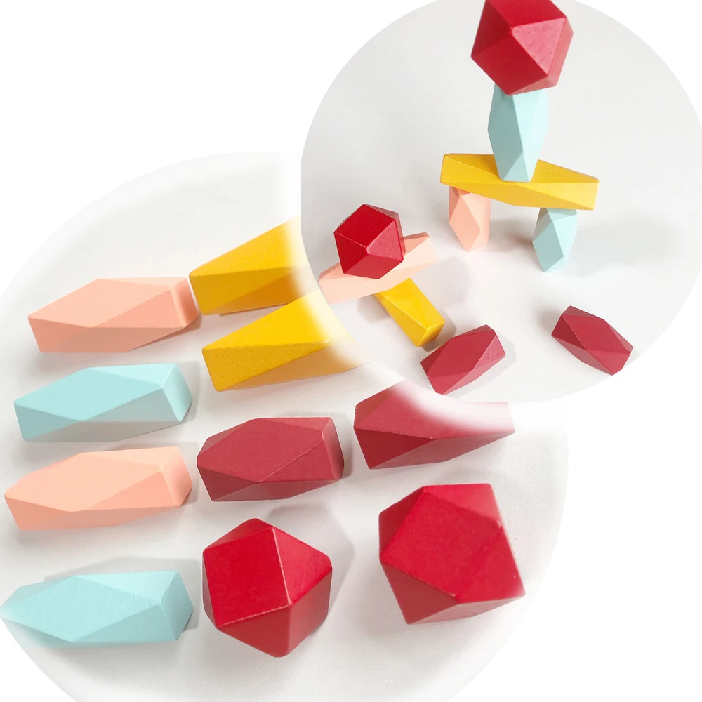 Новая деревянная игра Дженга Строительные блоки камень детские игрушки