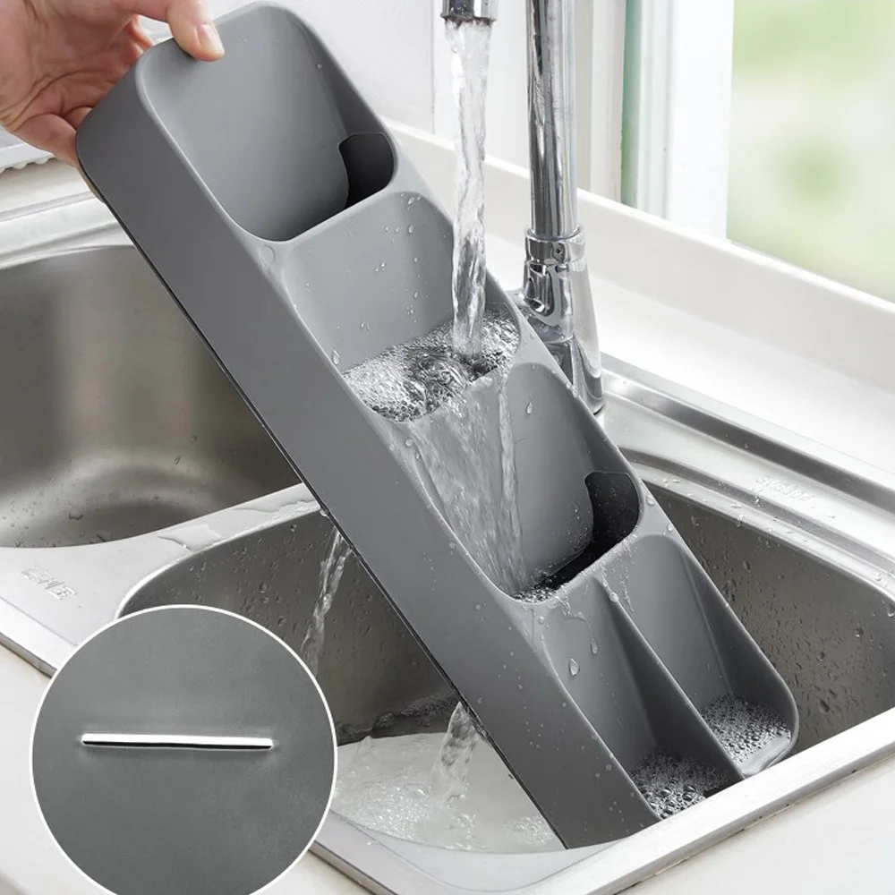 Кухонный лоток для хранения столовых приборов органайзер разделения ножей и