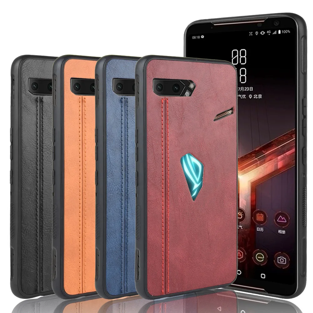 Чехол для Asus ROG Phone II ZS660KL чехол Zenfone 6 ZS630K Роскошный деловой кожаный задней панели 6Z