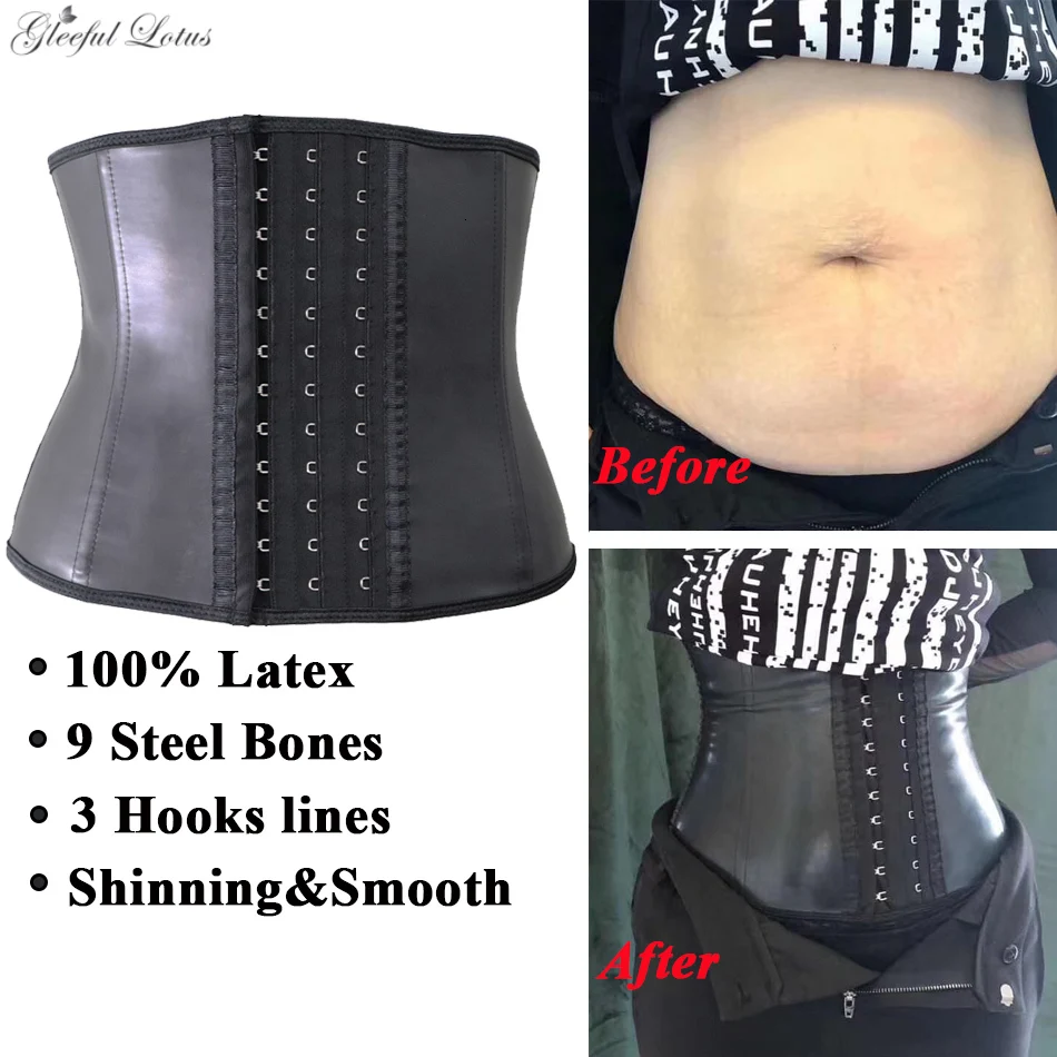 Binder And Shapers Reducing Body Shapewear Women Modeling Strap Slimming Belt Underwear Latex Corset Waist Trainer Tummy Control | Женская