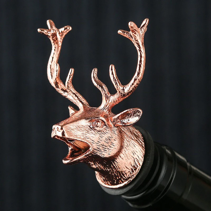 Настольная пробка для бутылки вина с оленем силиконовым резиновым фитингом дома