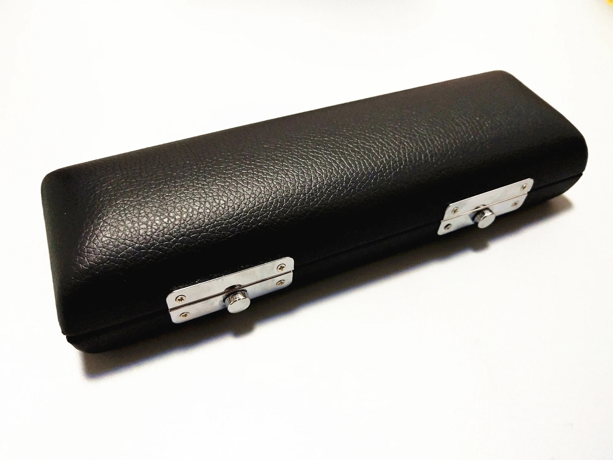 Премиум Piccolo деревянная коробка ручной работы озеро голубая кайма кожаный