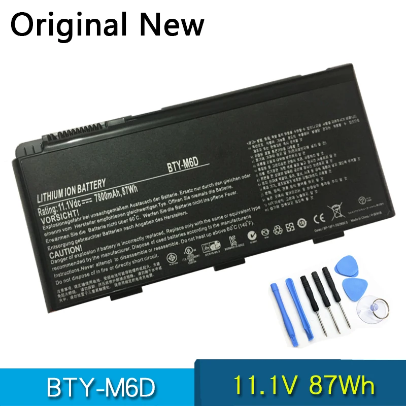 

NEW Original BTY-M6D Laptop Battery For MSI GT60 GT70 GX780R GX680 GX780 GT780R GT660R GT663R GX660 GT670 GT680R GT683 GT783R