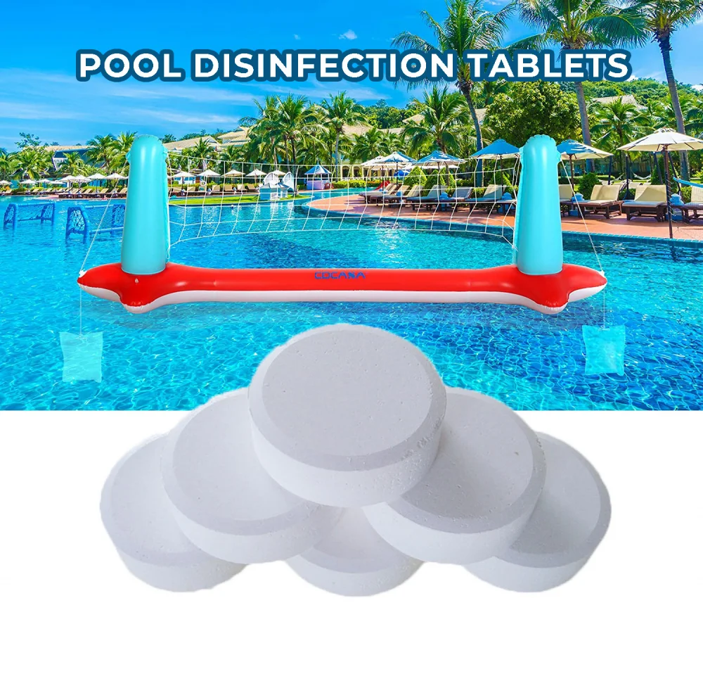 50 шт. многофункциональных хлорных таблеток мгновенная Дезинфекция для бассейна