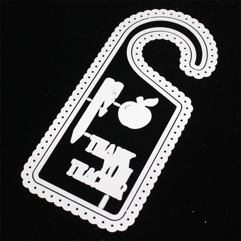 

YPP CRAFT Thank You Teacher Door Hangers Metal Cutting Dies for Scrapbooking/photo album Decorative Embossing Paper Card