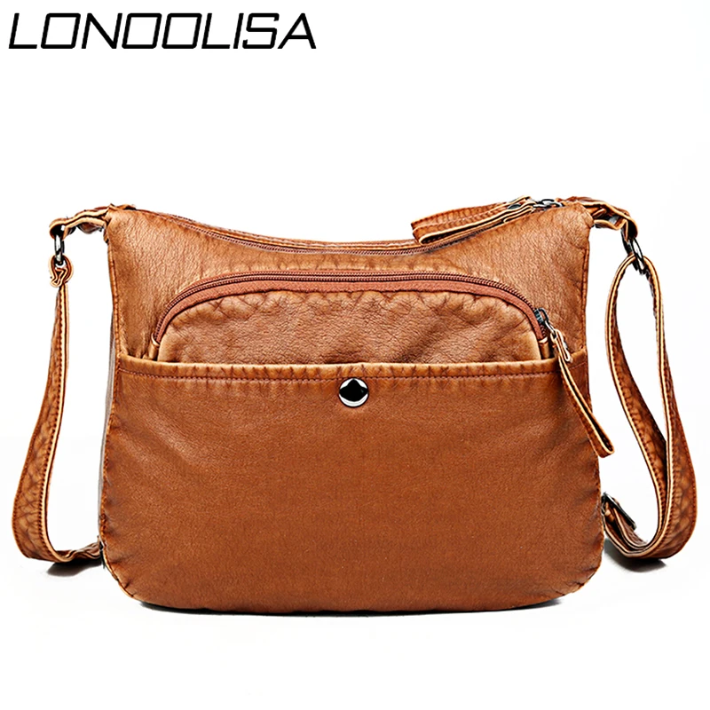 Новая маленькая повседневная женская сумка через плечо с 2 основными отделениями