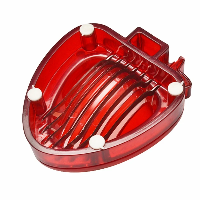 

Strawberry Slicer Portable Stainless Steel Blade Kitchen Fruit Plate Cake Decorating Gadgets Tool For Slicing Small Fruits